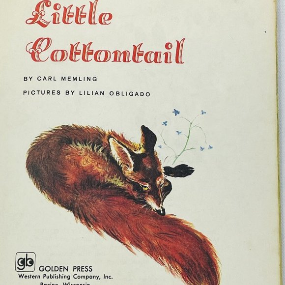 Little Cottontail Little Golden Book Carl Memling vintage Childrens Disney Book - Picture 5 of 11